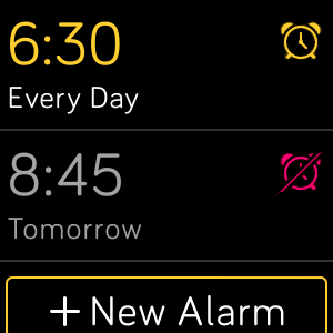 Fitbit Versa alarms app